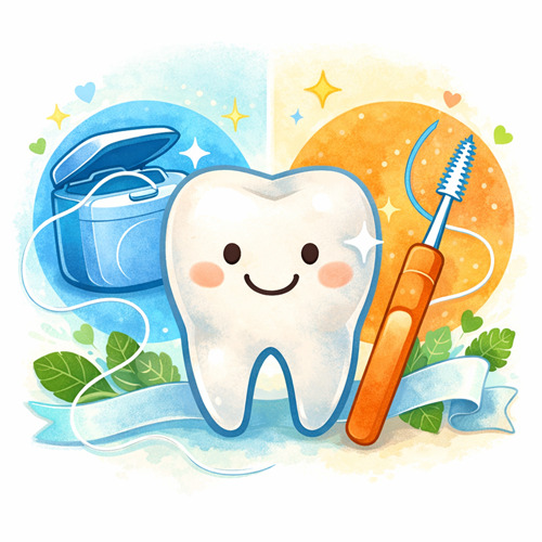 【鹿児島市の歯科】フロスと歯間ブラシの違いとは？正しい使い分けを解説